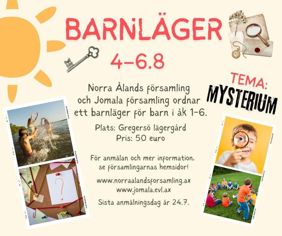 Barnläger 4-6.8 på Gregersö lägergård